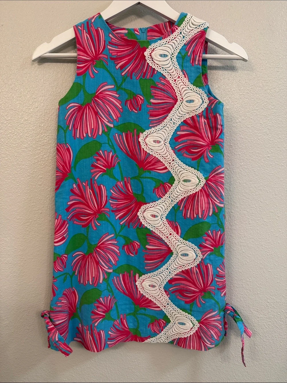 Lilly Pulitzer Girls Size 10 Little Lilly Shift Dress Fan Sea Pants Shell